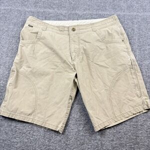 Kuhl Shorts Mens 38 Brown Ramblr Cargo Pockets Vintage Patina Dye Hiking Outoors